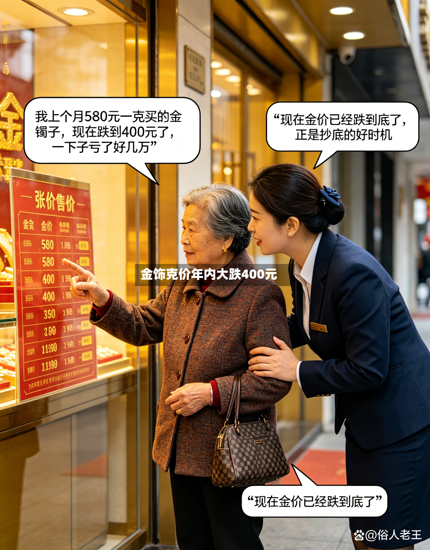 金饰克价年内大跌400元