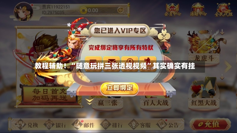 教程辅助！“随意玩拼三张透视视频	”其实确实有挂-第2张图片