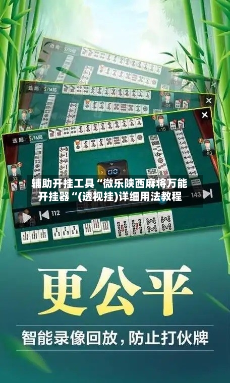 辅助开挂工具“微乐陕西麻将万能开挂器“(透视挂)详细用法教程-第3张图片