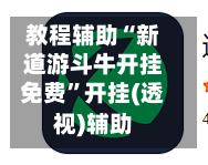 教程辅助“新道游斗牛开挂免费”开挂(透视)辅助-第3张图片