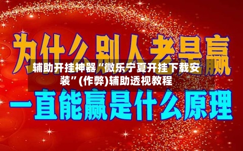 辅助开挂神器“微乐宁夏开挂下载安装	”(作弊)辅助透视教程-第2张图片