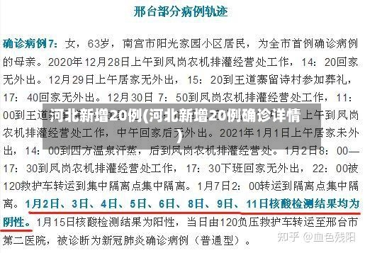 河北新增20例(河北新增20例确诊详情)