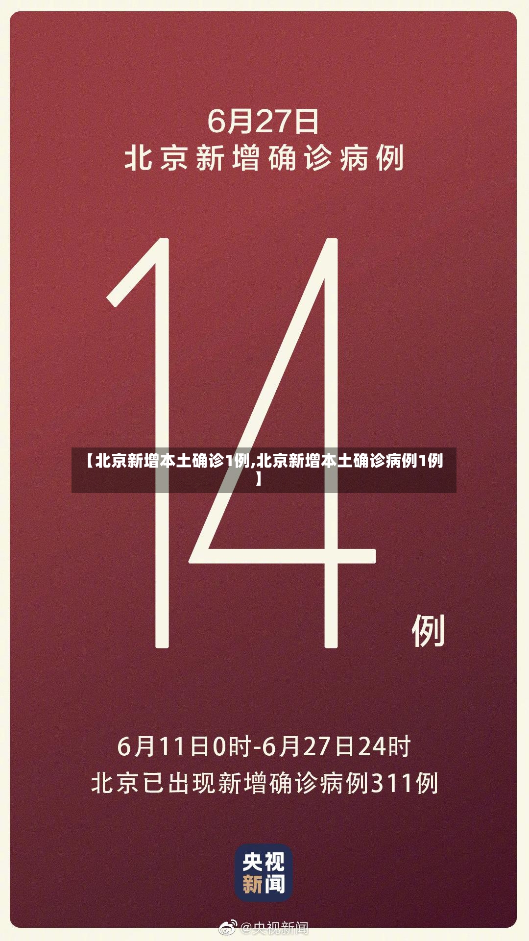 【北京新增本土确诊1例,北京新增本土确诊病例1例】-第2张图片