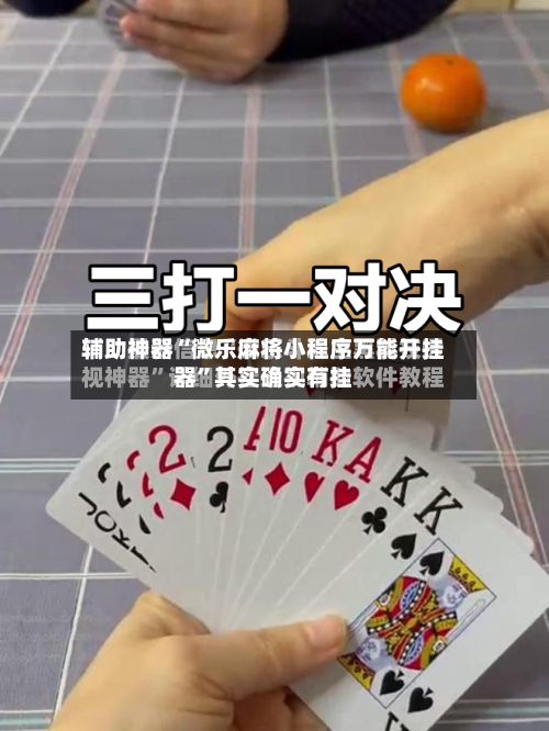 辅助神器“微乐麻将小程序万能开挂器	”其实确实有挂-第2张图片