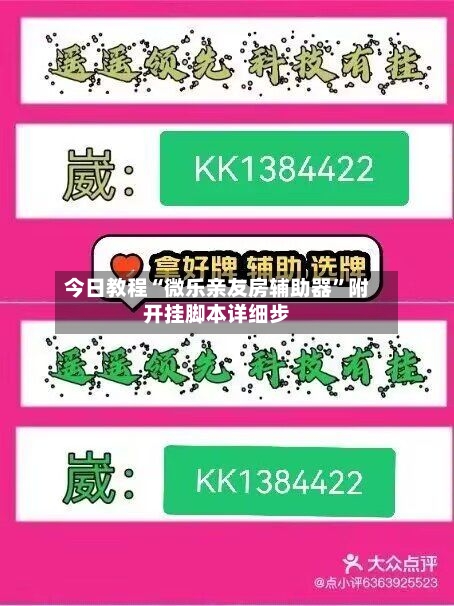 今日教程“微乐亲友房辅助器”附开挂脚本详细步-第3张图片