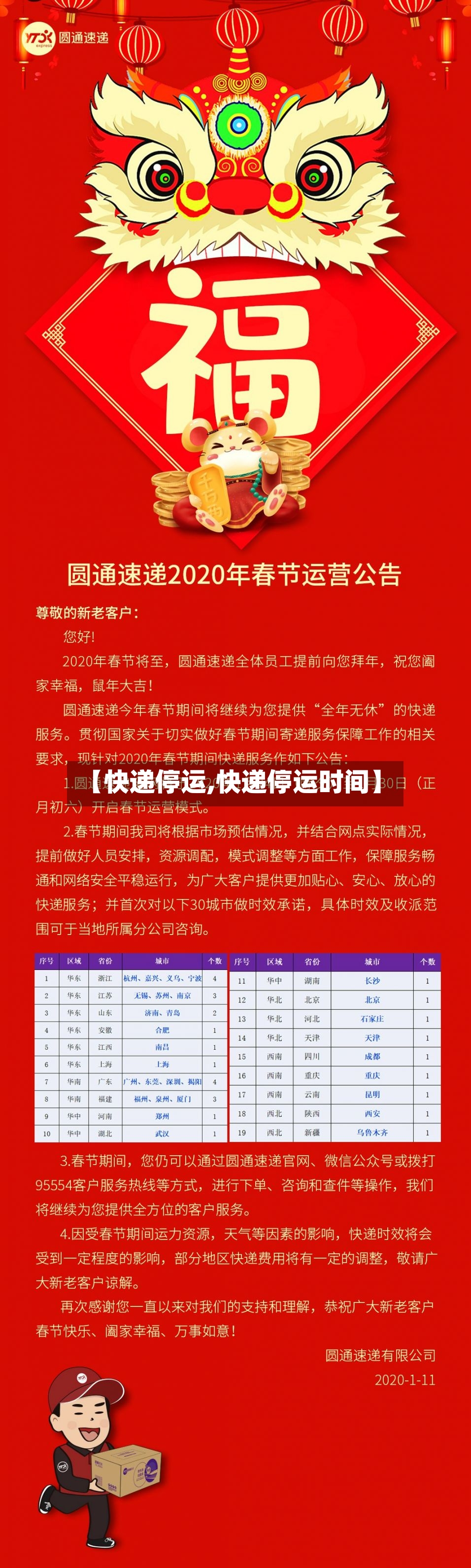 【快递停运,快递停运时间】