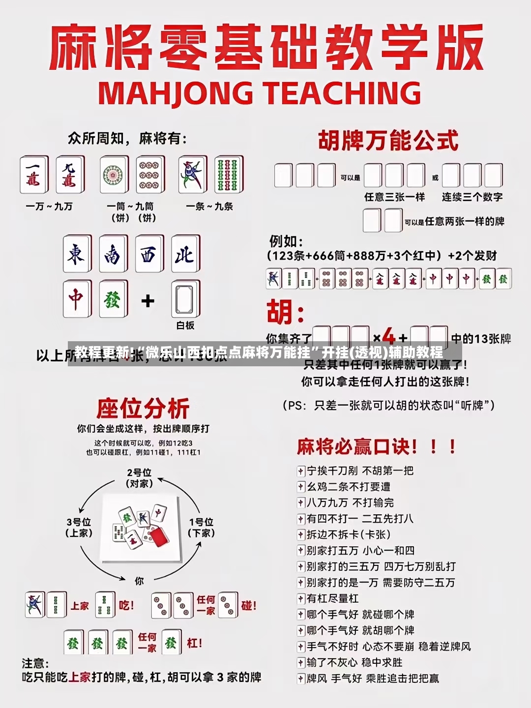 教程更新!“微乐山西扣点点麻将万能挂”开挂(透视)辅助教程