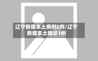 辽宁新增本土病例2例/辽宁新增本土确诊1例