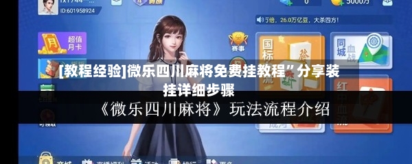 [教程经验]微乐四川麻将免费挂教程	”分享装挂详细步骤-第2张图片