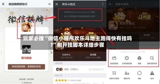 玩家必搜“微信小程序欢乐斗地主跑得快有挂吗?	”附开挂脚本详细步骤-第2张图片
