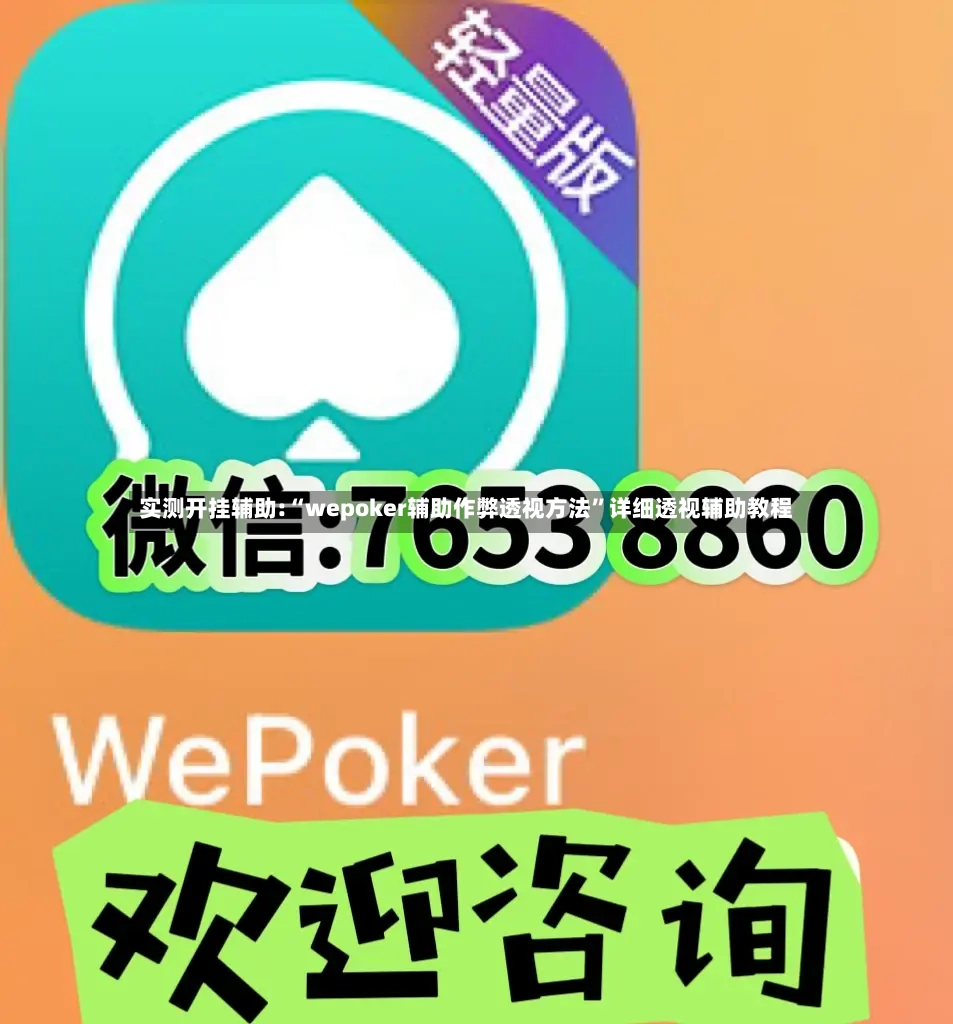 实测开挂辅助:“wepoker辅助作弊透视方法”详细透视辅助教程