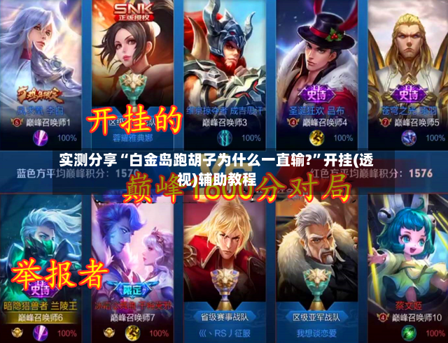 实测分享“白金岛跑胡子为什么一直输?”开挂(透视)辅助教程-第2张图片