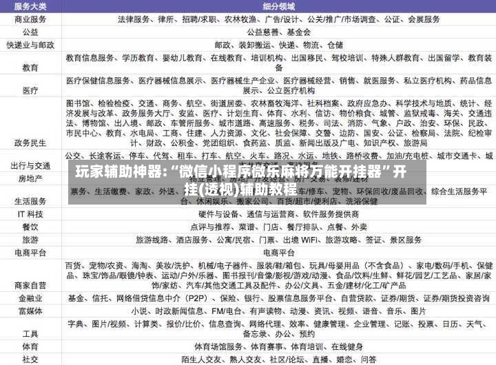 玩家辅助神器:“微信小程序微乐麻将万能开挂器”开挂(透视)辅助教程-第3张图片