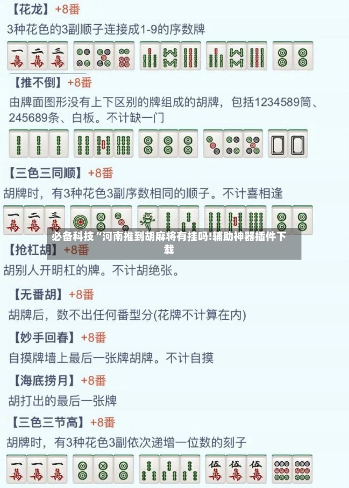 必备科技“河南推到胡麻将有挂吗!辅助神器插件下载-第3张图片