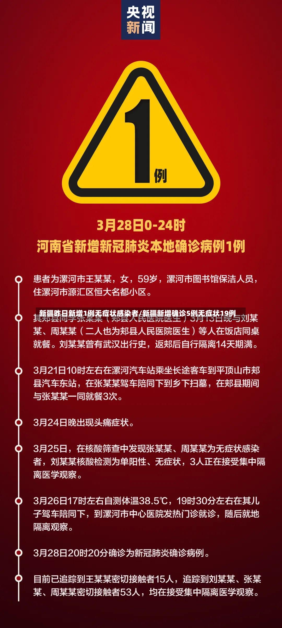 新疆昨日新增1例无症状感染者/新疆新增确诊5例无症状19例-第3张图片