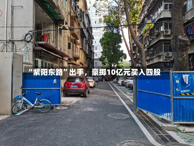 “紫阳东路”出手，豪掷10亿元买入四股-第2张图片