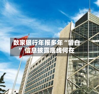 数家银行年报多年“留白” 信息披露底线何在