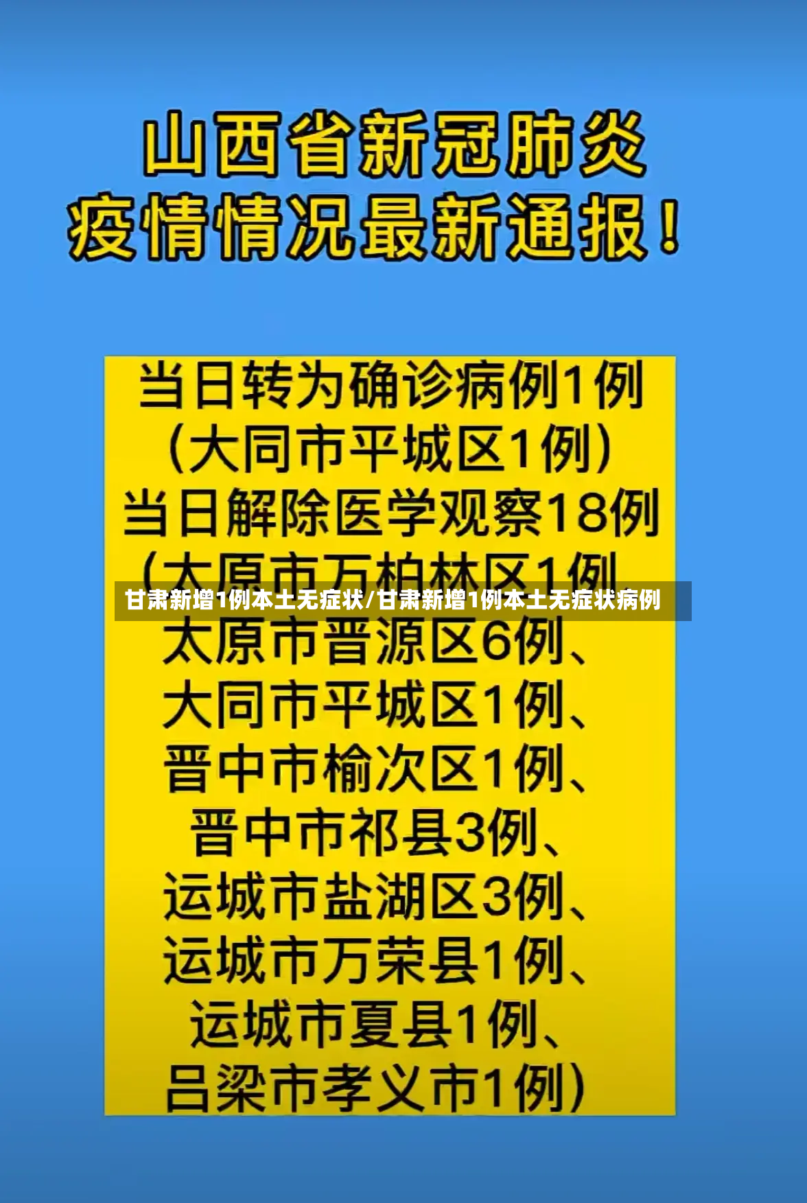 甘肃新增1例本土无症状/甘肃新增1例本土无症状病例-第2张图片