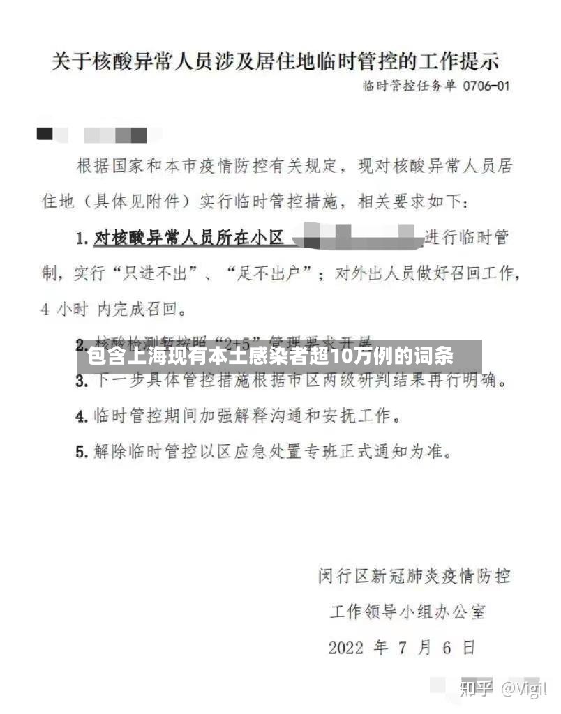 包含上海现有本土感染者超10万例的词条-第3张图片