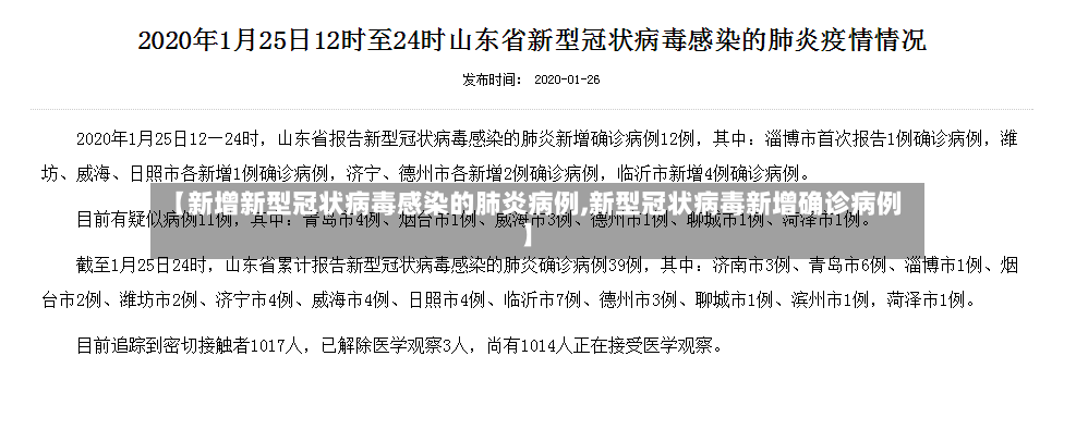 【新增新型冠状病毒感染的肺炎病例,新型冠状病毒新增确诊病例】