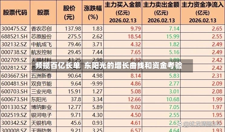 频揽百亿长单 东阳光的增长曲线和资金考验-第3张图片
