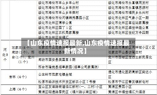 【山东疫情速报最新,山东疫情速报最新情况】-第2张图片