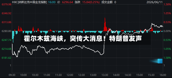 霍尔木兹海峡，突传大消息！特朗普发声-第2张图片