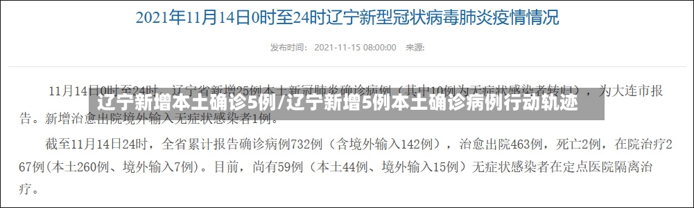 辽宁新增本土确诊5例/辽宁新增5例本土确诊病例行动轨迹-第2张图片