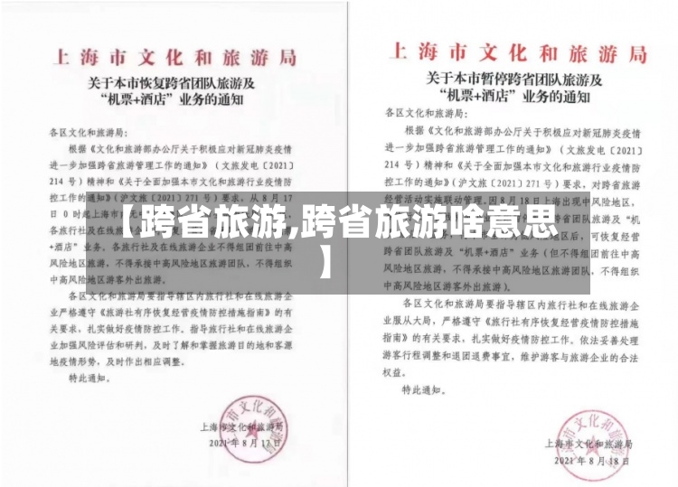 【跨省旅游,跨省旅游啥意思】