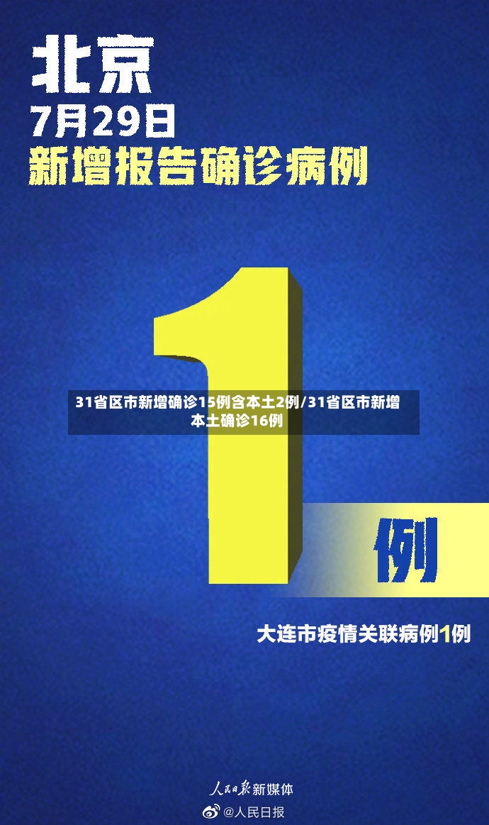 31省区市新增确诊15例含本土2例/31省区市新增本土确诊16例