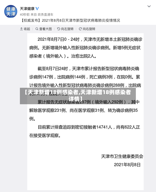 【天津新增18例感染者,天津新增18例感染者详情】-第2张图片