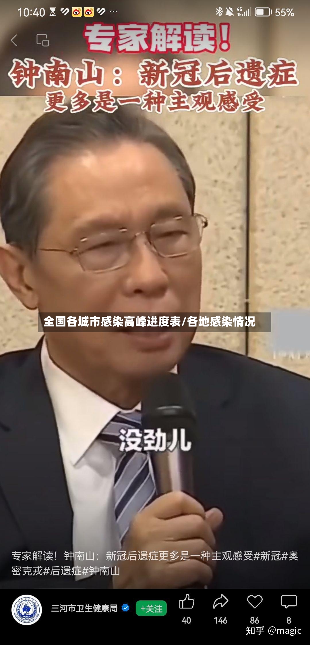 全国各城市感染高峰进度表/各地感染情况