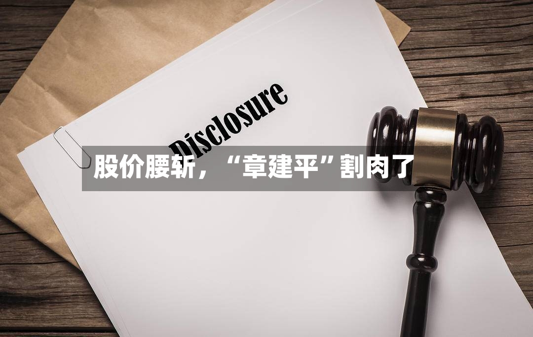 股价腰斩，“章建平	”割肉了-第2张图片