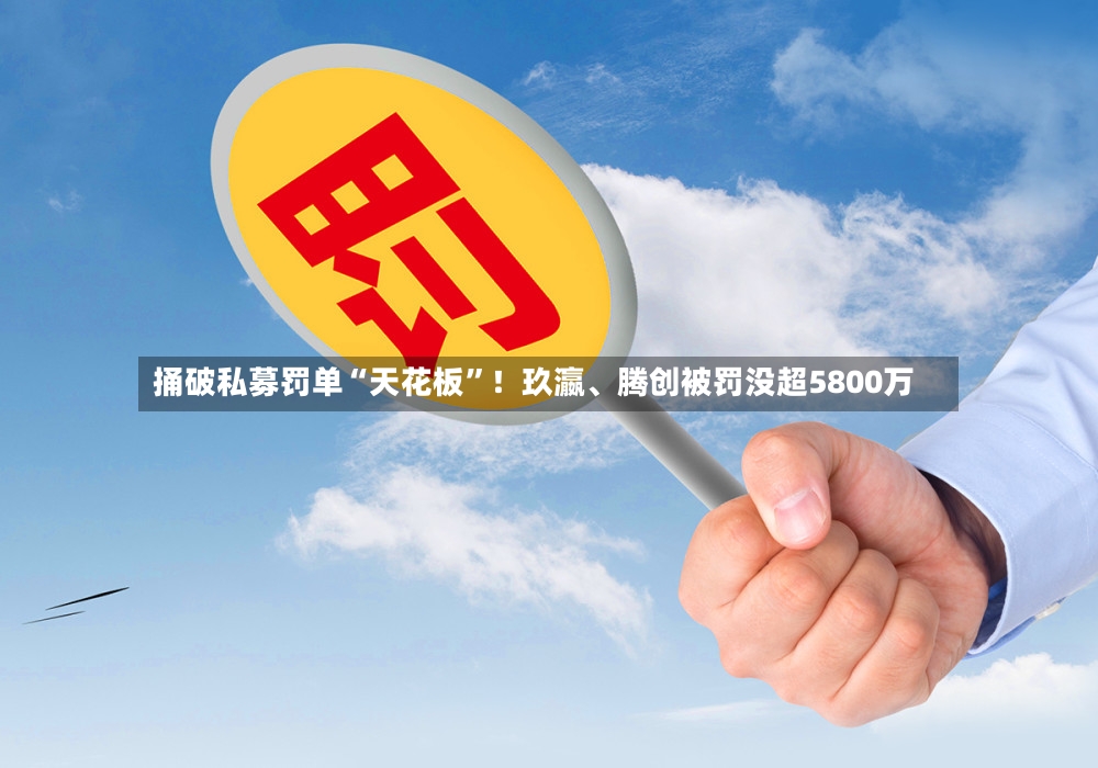 捅破私募罚单“天花板”！玖瀛	、腾创被罚没超5800万-第2张图片