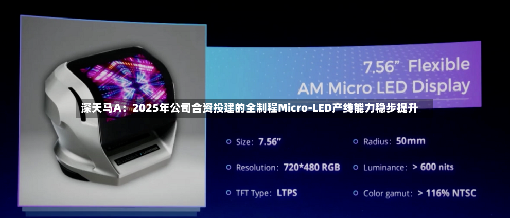 深天马A：2025年公司合资投建的全制程Micro-LED产线能力稳步提升