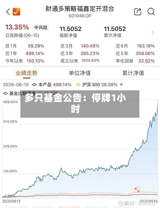 多只基金公告：停牌1小时-第2张图片